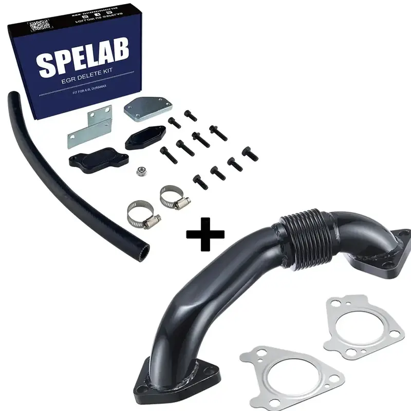 Spelab 2004-2005 6.6L Duramax Lly Egr Delete Kit With High Flow Intake 8