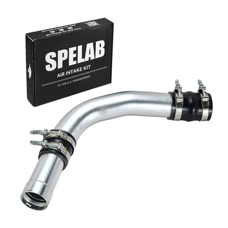Spelab 3.5" Hot Side Intercooler Pipe Kit For 2011-2016 6.7 Powerstroke Diesel Ford F250 F350 F450 1