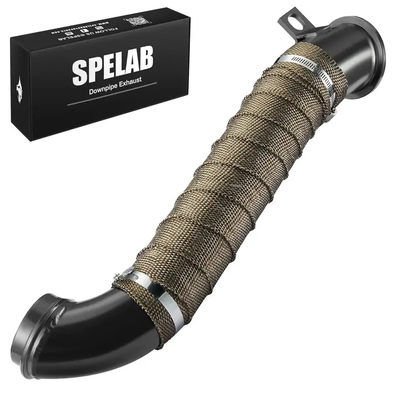 Spelab 3'' Downpipe Exhaust For 2004.5-2010 Lly Lbz Lmm 6.6L Duramax Diesel 5