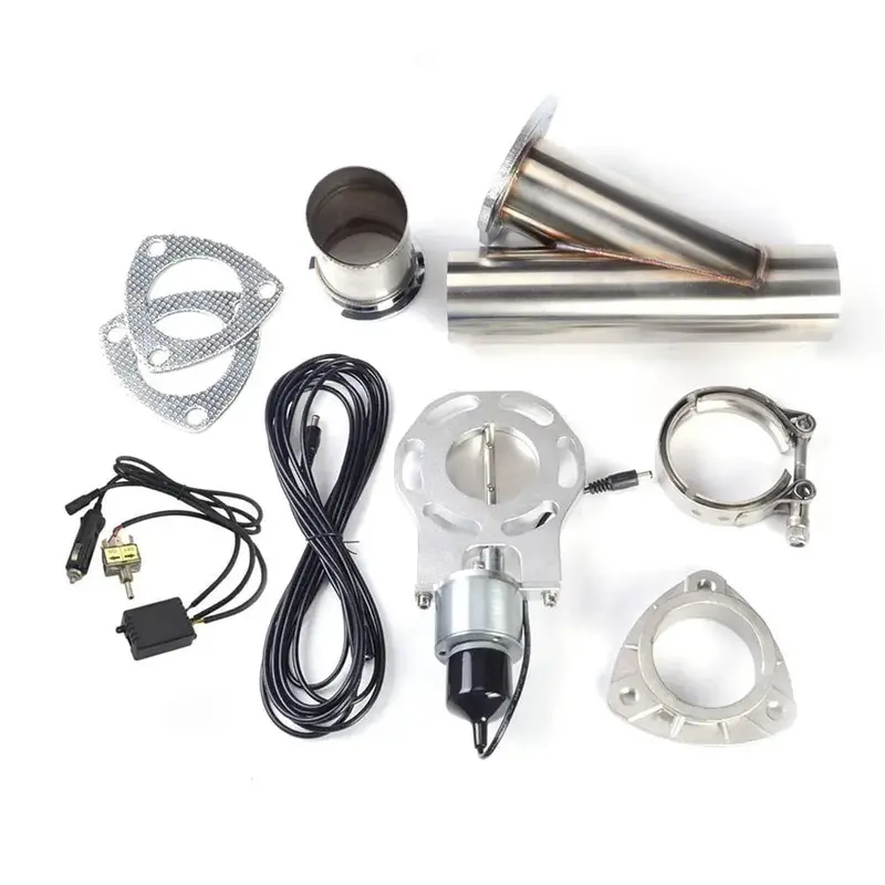 Spelab 3 Inch Plum-Shaped Unilateral Manual Exhaust Cutout Kit 1