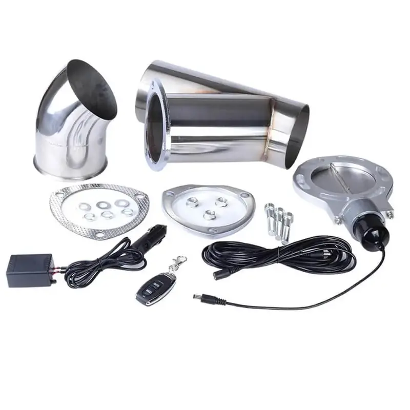 Spelab 4 Inch Remote Y Pipe Single Electric Exhaust Cutout Kit 1