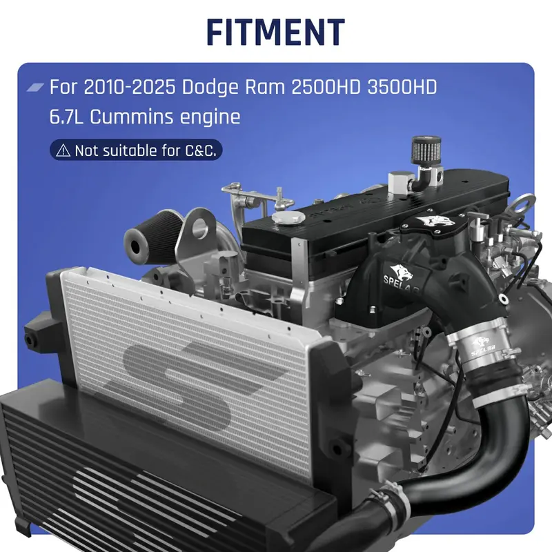 Spelab Egr Delete Kit For 2010-2025 Dodge Ram 2500 3500 6.7L Diesel 5
