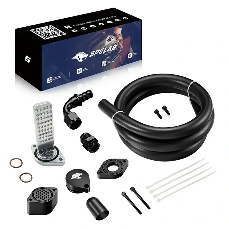 Spelab Enhanced Ccv/Pcv Reroute/Delete Engine Ventilation Kit For 11-25 Ford 6.7L Powerstroke 1