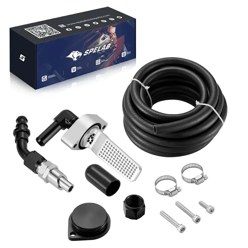 Spelab Enhanced Ccv/Pcv Reroute/Delete Engine Ventilation Kit For 11-25 Ford 6.7L Powerstroke 10