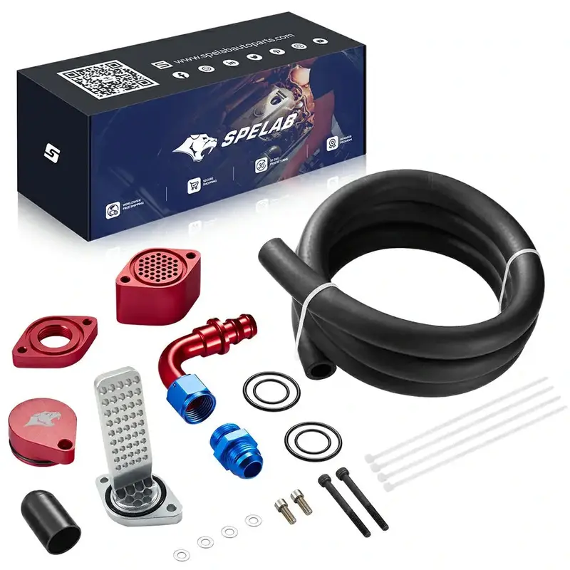 Spelab Enhanced Ccv/Pcv Reroute/Delete Engine Ventilation Kit For 11-25 Ford 6.7L Powerstroke 8