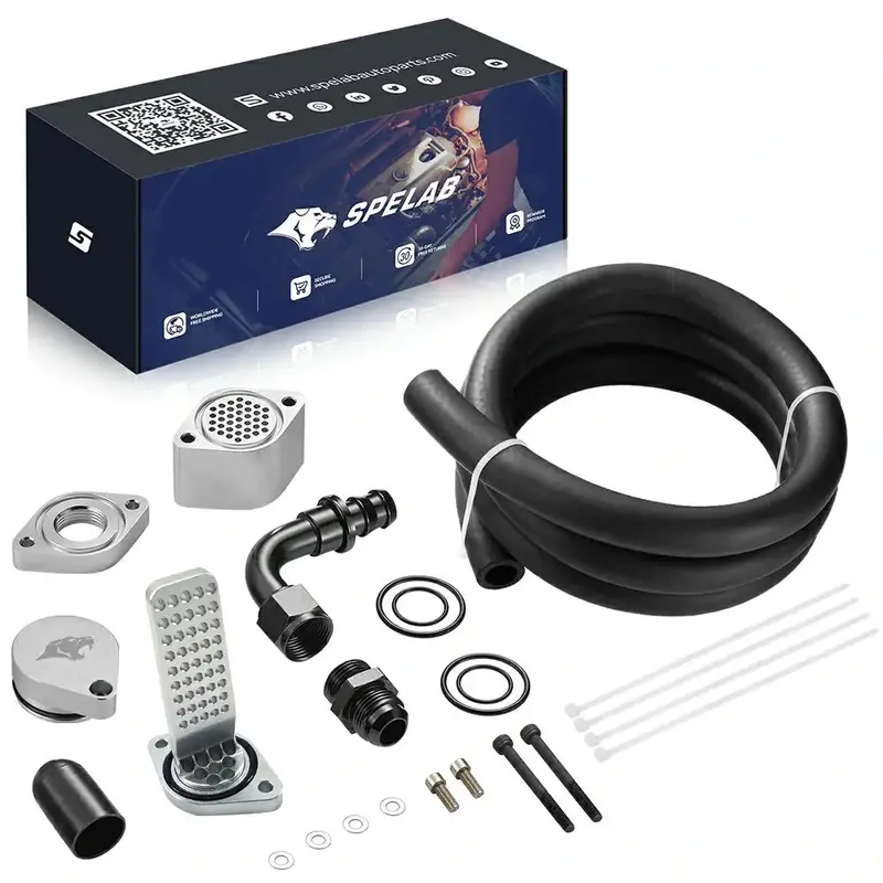 Spelab Enhanced Ccv/Pcv Reroute/Delete Engine Ventilation Kit For 11-25 Ford 6.7L Powerstroke 9