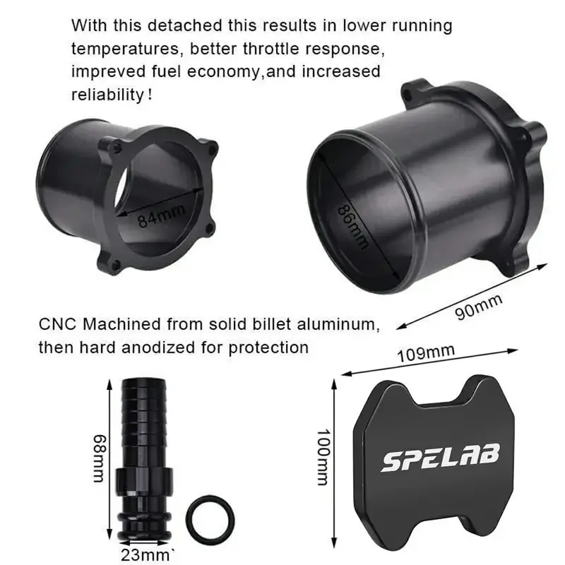 Spelab For 13-18 Dodge Ram 6.7L Diesel Egr Plate Cooler & Throttle Valve Delete Kit 7