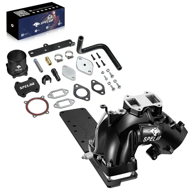 Spelab For 13-18 Dodge Ram 6.7L Diesel Egr Plate Cooler & Throttle Valve Delete Kit 9