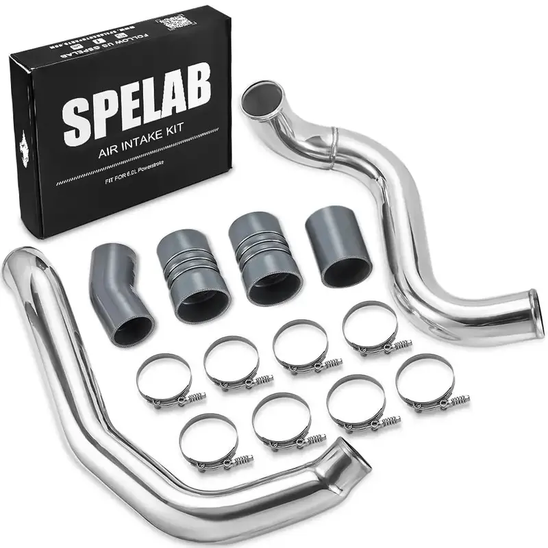 Spelab Intercooler Pipe Kit For 2003-2007 6.0 Powerstroke Diesel Ford F250 F350 F450 F550 1