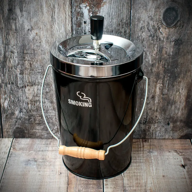 Spinner Ashtray - Black Bucket 1