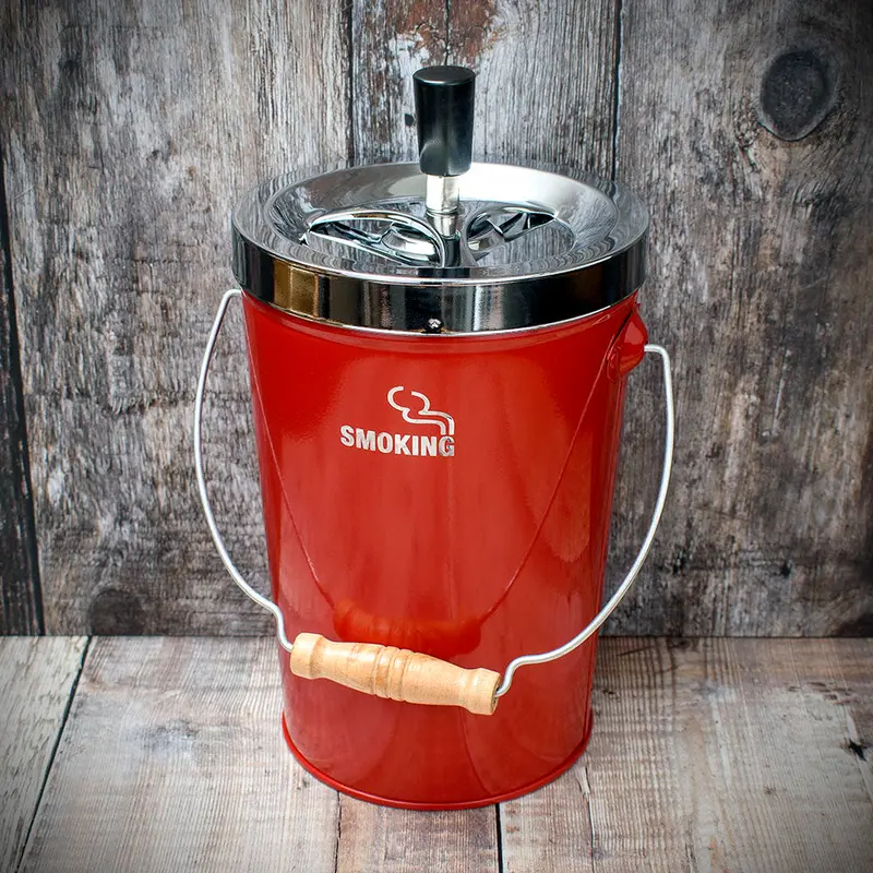 Spinner Ashtray - Red Bucket 1