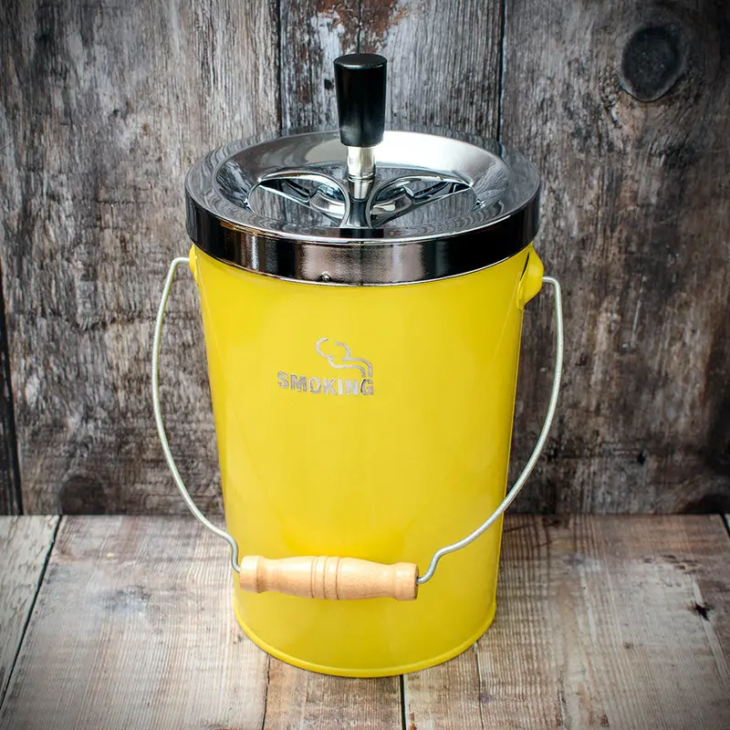 Spinner Ashtray - Yellow Bucket 1