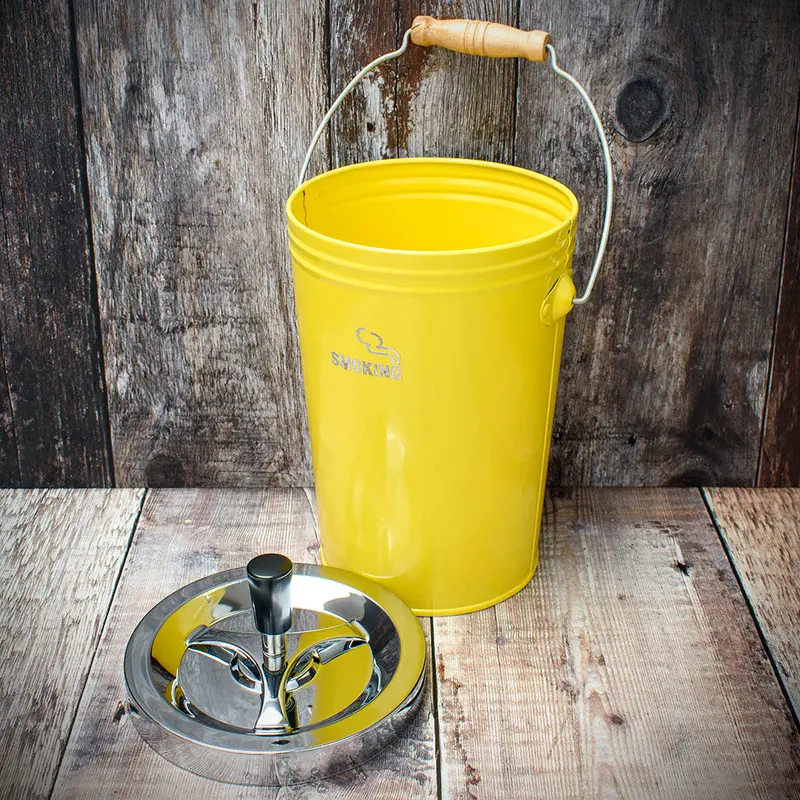 Spinner Ashtray - Yellow Bucket 2