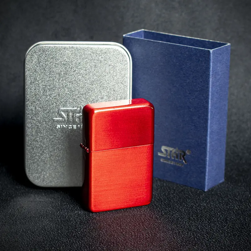 Star Petrol Lighter - Red Ice 1