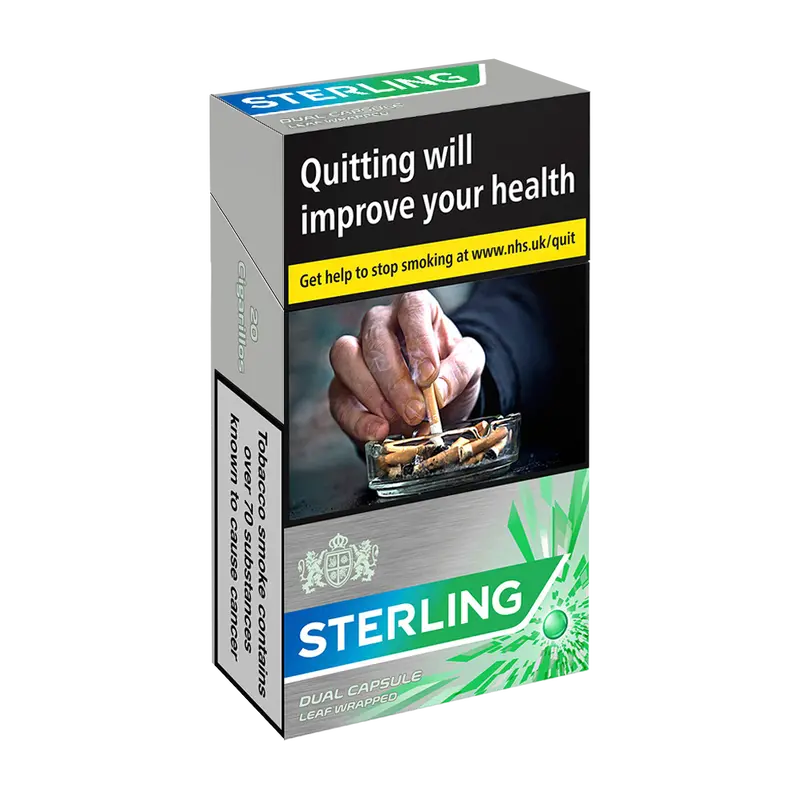 Sterling Dual Menthol Capsule Leaf Wrapped Cigarillos - Pack Of 20 1