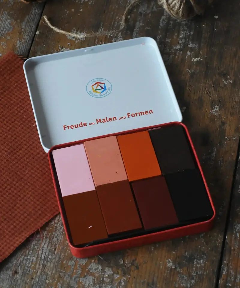 Stockmar 8 Wax Block Crayons - Colours Of The World 1