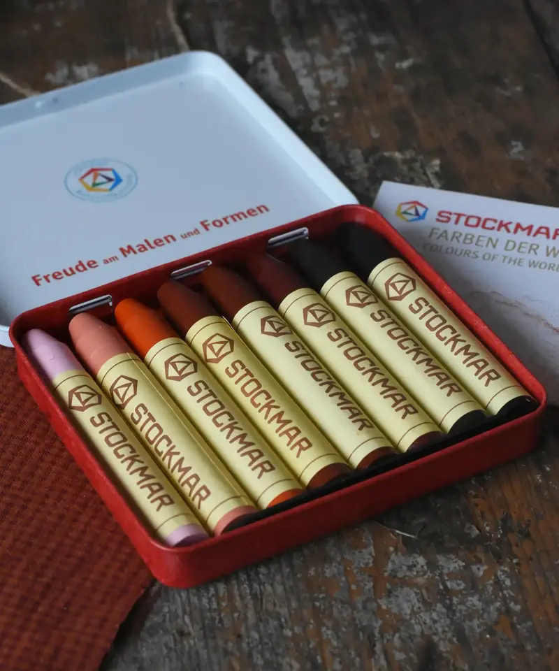 Stockmar 8 Wax Stick Crayons - Colours Of The World 2