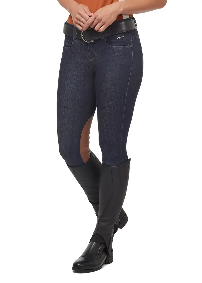 Stretch Denim Knee Patch Riding Breech 1