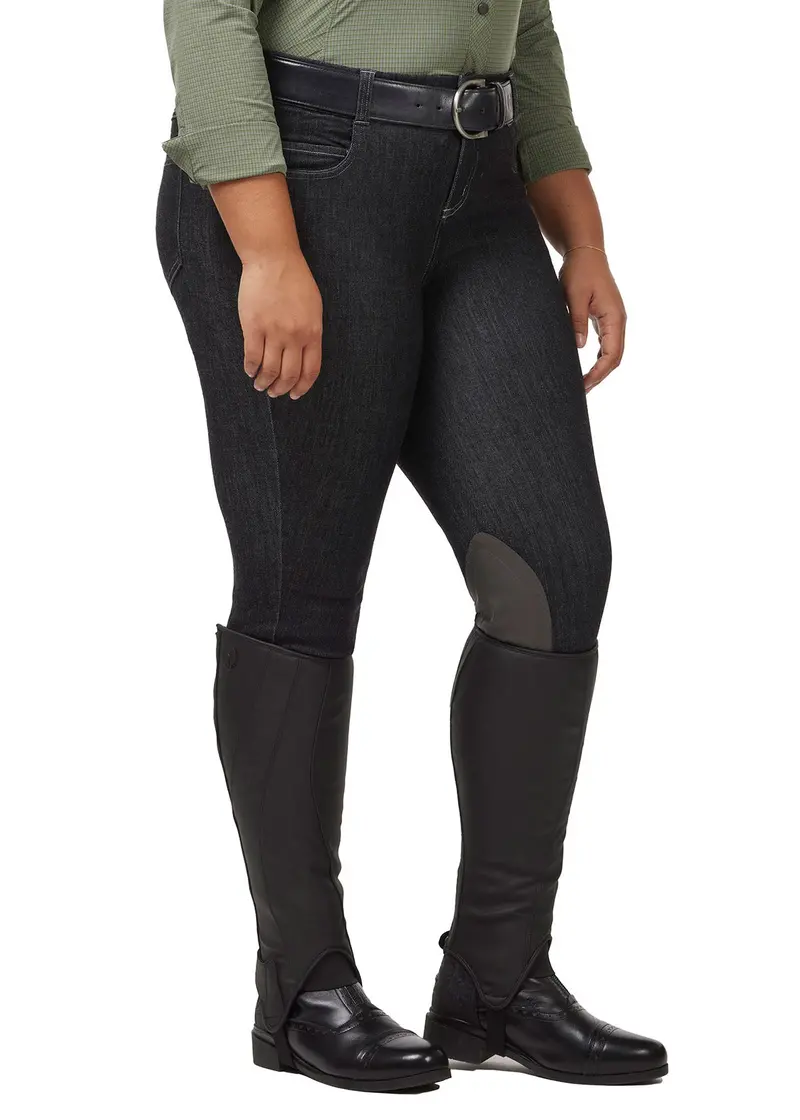 Stretch Denim Knee Patch Riding Breech 9