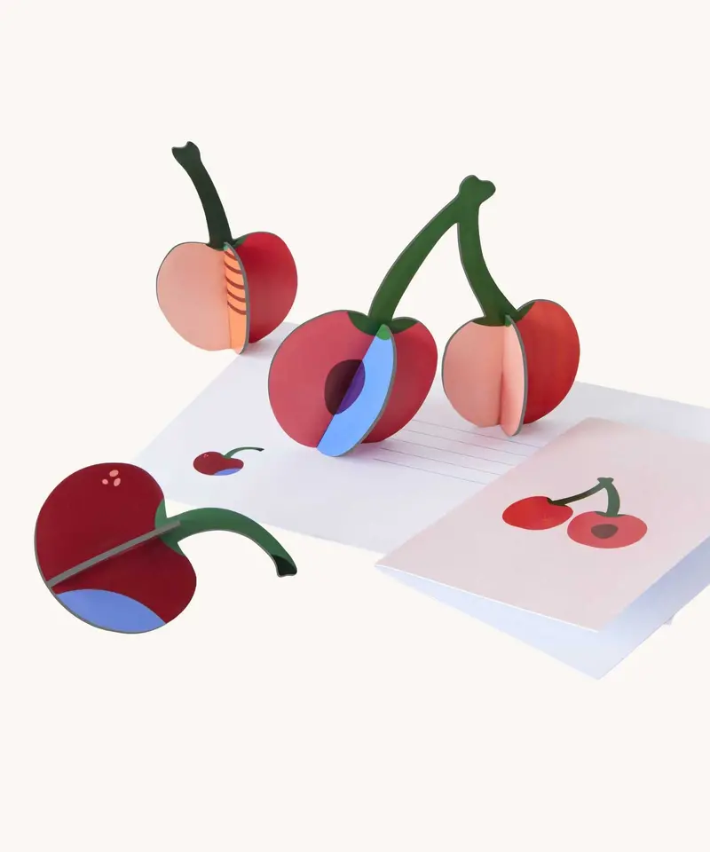 Studio Roof 3D Pop Out Card - Cherries 1