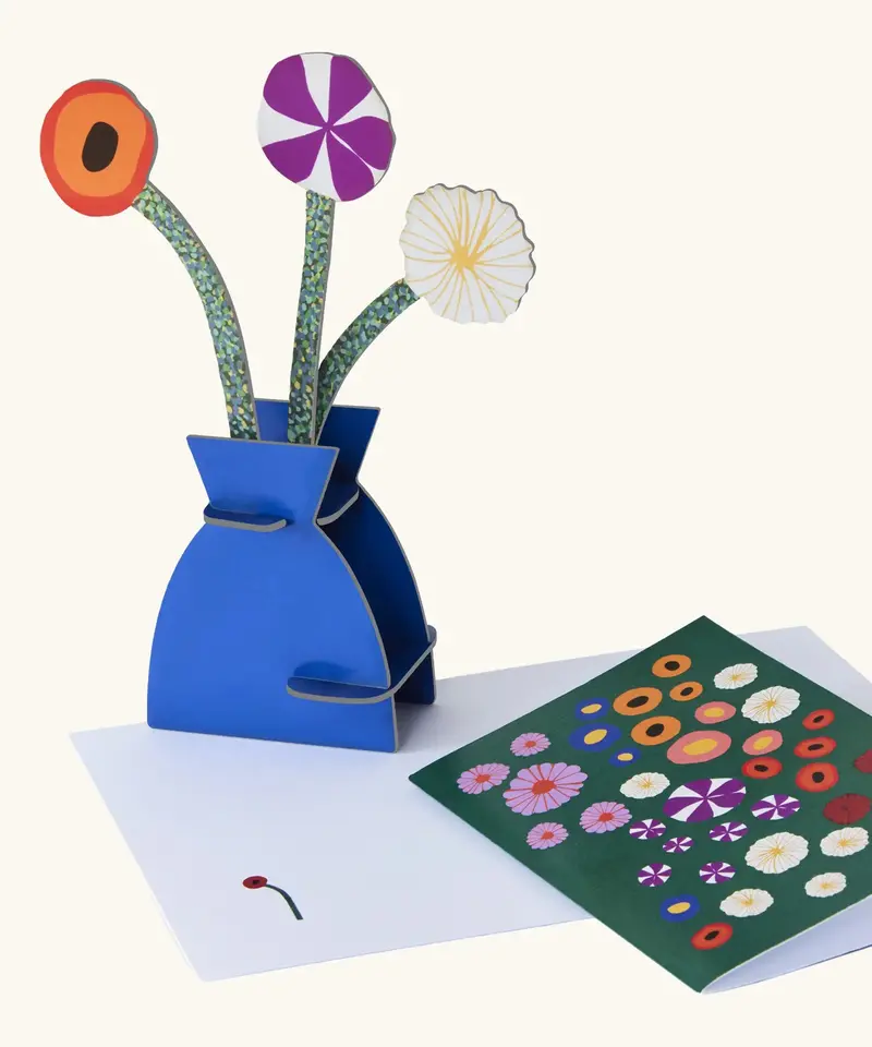 Studio Roof 3D Pop Out Card - Klimt Flowers 1