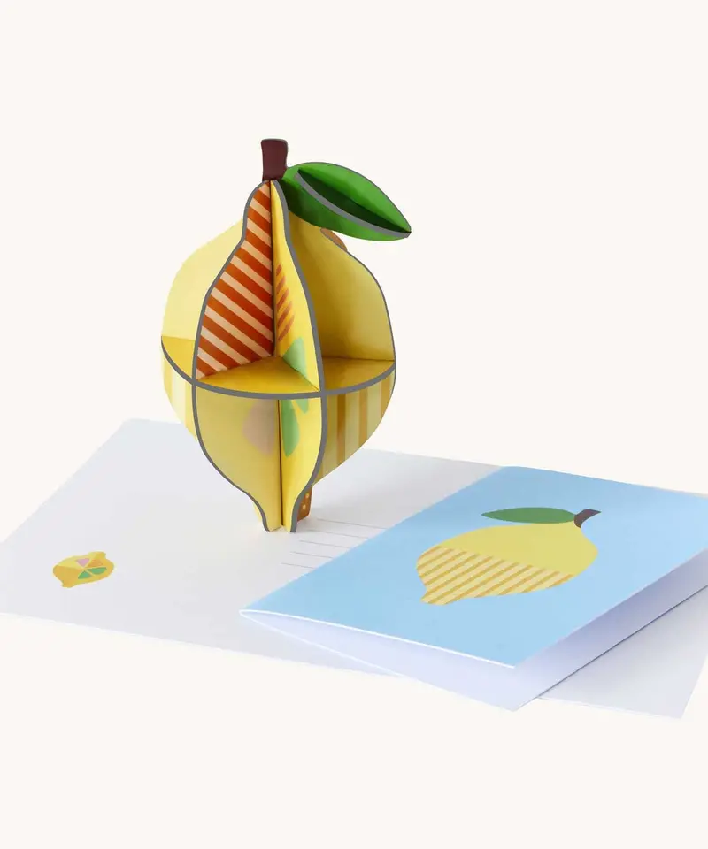 Studio Roof 3D Pop Out Card - Lemon 1