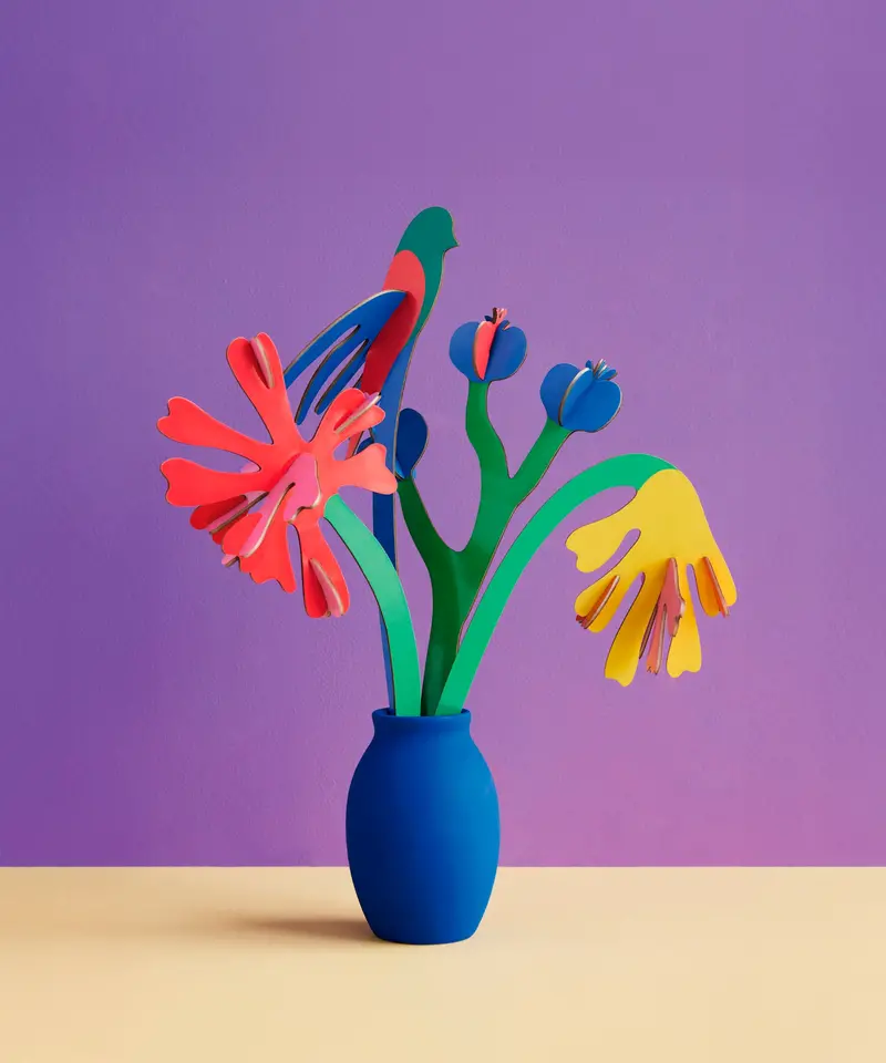 Studio Roof Cardboard Bouquet - Matisse Paper Bloom 2