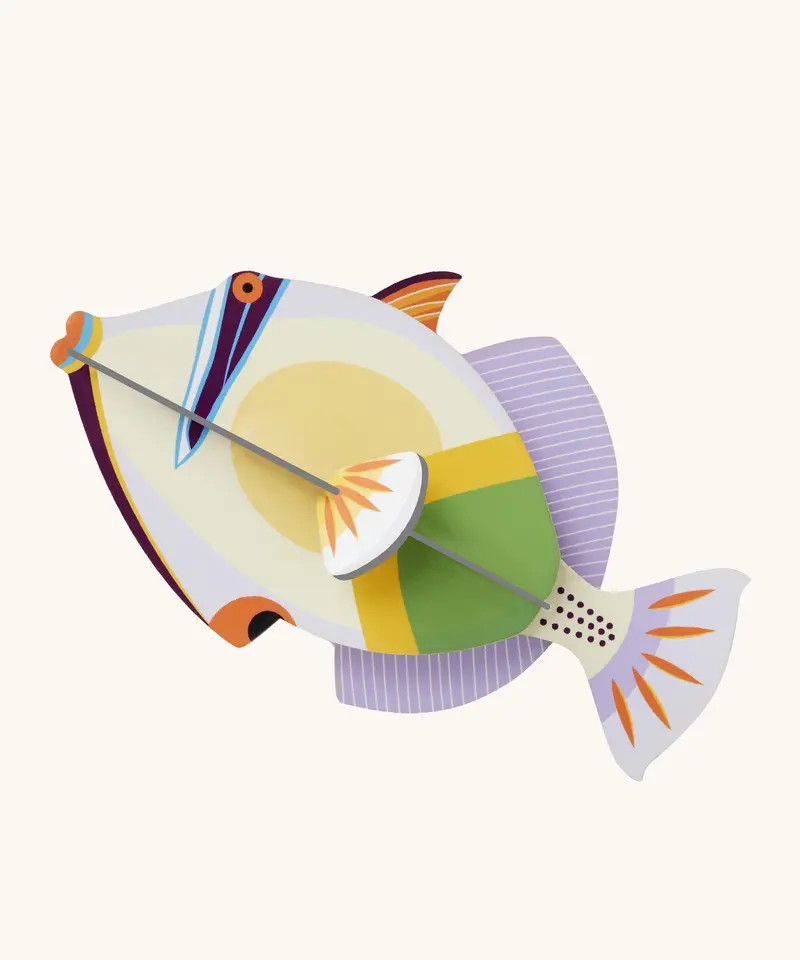 Studio Roof Cardboard Model - Lagoon Triggerfish 1