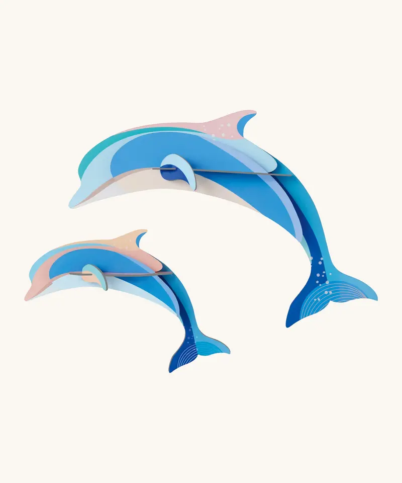 Studio Roof Cardboard Models - Dolphin Couple 1