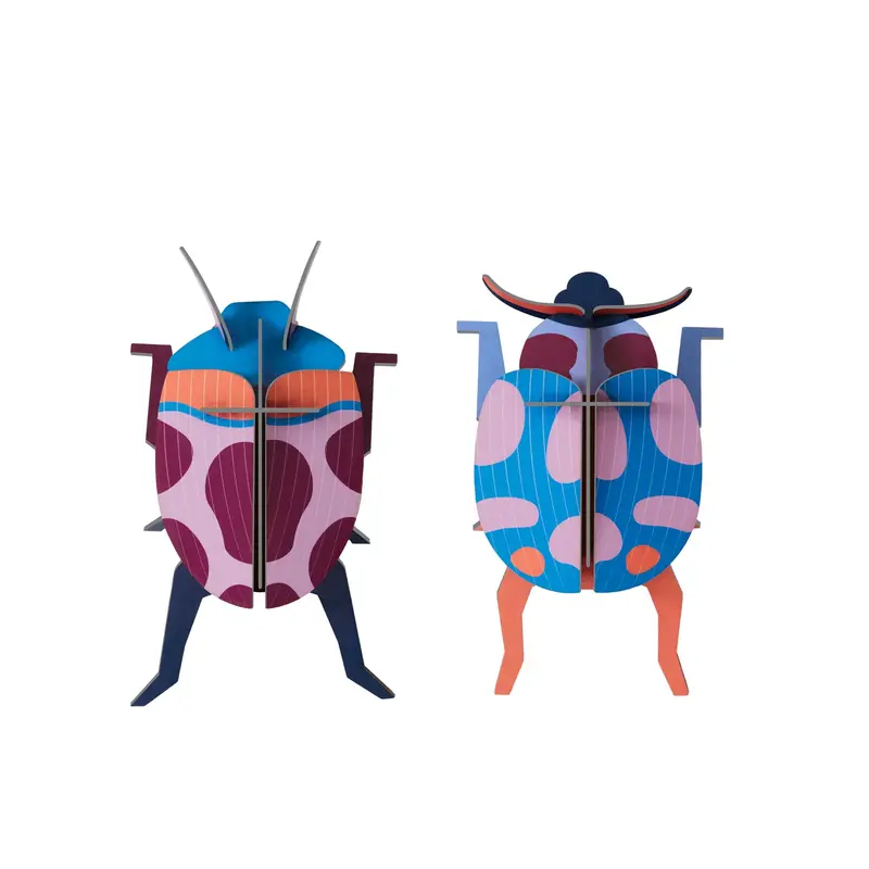 Studio Roof Coccinelle Couple Beetle Cardboard Model 1