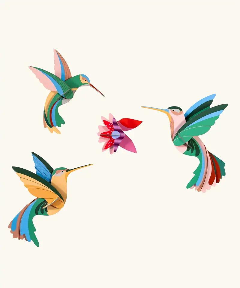 Studio Roof Dance Of Hummingbirds 3D Wall Art Set 1