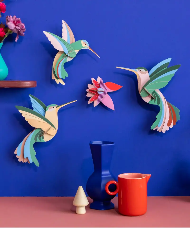 Studio Roof Dance Of Hummingbirds 3D Wall Art Set 2