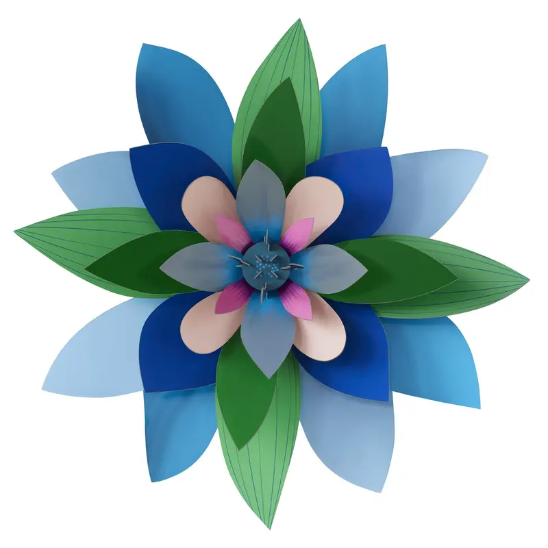 Studio Roof Deluxe Plum Granita Flower Wall Art 1