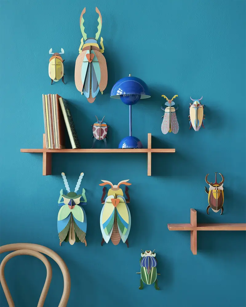Studio Roof Lunar Jewel Beetle Cardboard Model 2