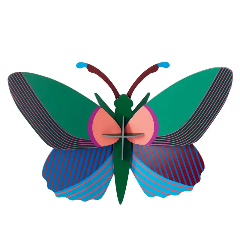 Studio Roof Medium Acacia Butterfly Cardboard Model 1