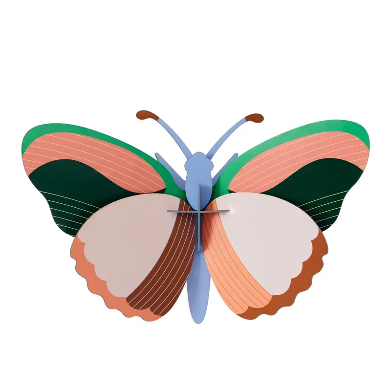 Studio Roof Medium Sycamore Butterfly Cardboard Model 1
