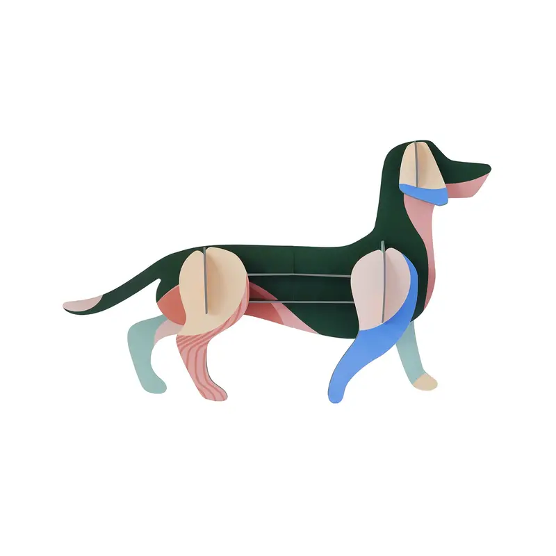Studio Roof Mister Oscar Dachshund Cardboard Model 1