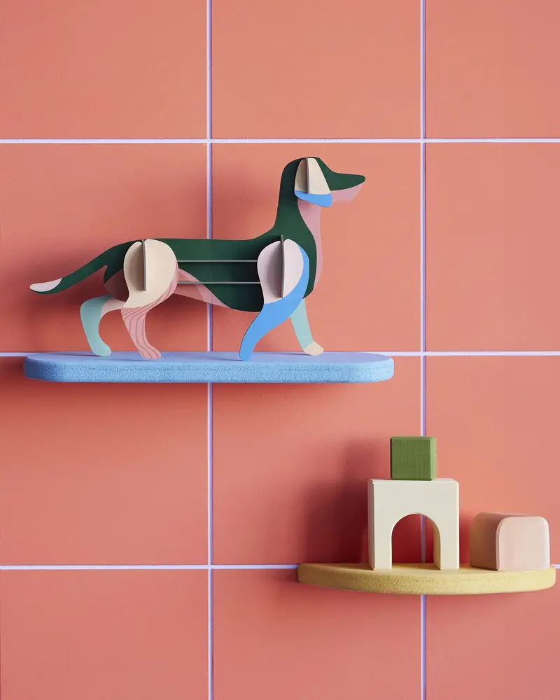 Studio Roof Mister Oscar Dachshund Cardboard Model 2