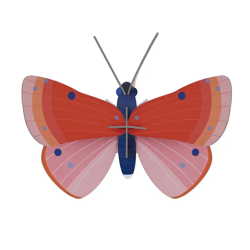 Studio Roof Speckled Copper Butterfly Cardboard Model 1