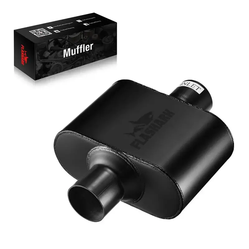 Super 10 Series 2.5 3.0 Inches Center In Center Out Exhaust Muffler | Flashark 1