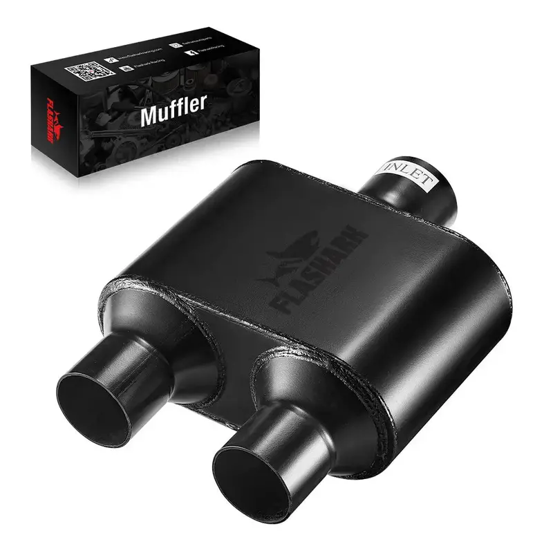 Super 10 Series Center In Dual Out Exhaust Muffler | Flashark 1