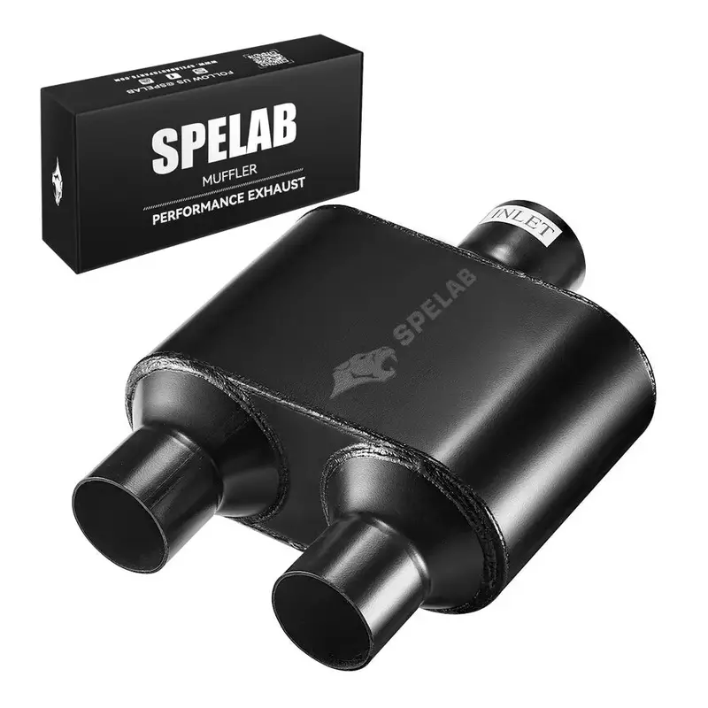 Super 10 Series Center In Dual Out Exhaust Muffler | Spelab 1