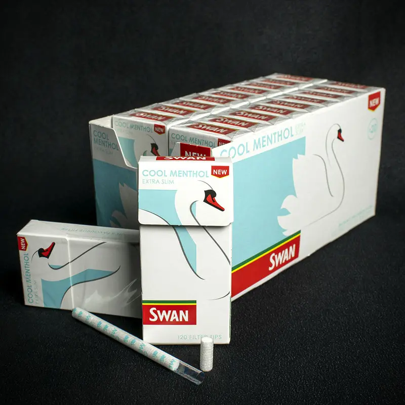 Swan Cool Menthol Extra Slim Filter Tips - 20 X 120 Pack (2400) 1