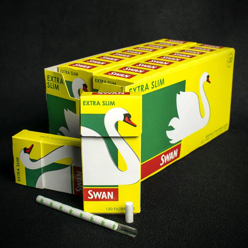 Swan Extra Slim Filter Tips - 20 X 120 Packs (2400) 1