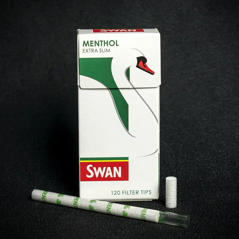 Swan Menthol Extra Slim Filter Tips - 20 X 120 Packs (2400) 2