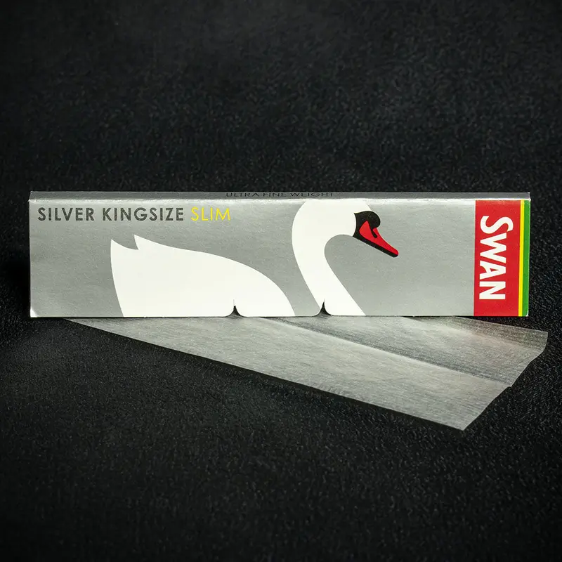 Swan Rolling Papers King Size Silver - 2 Packs 2