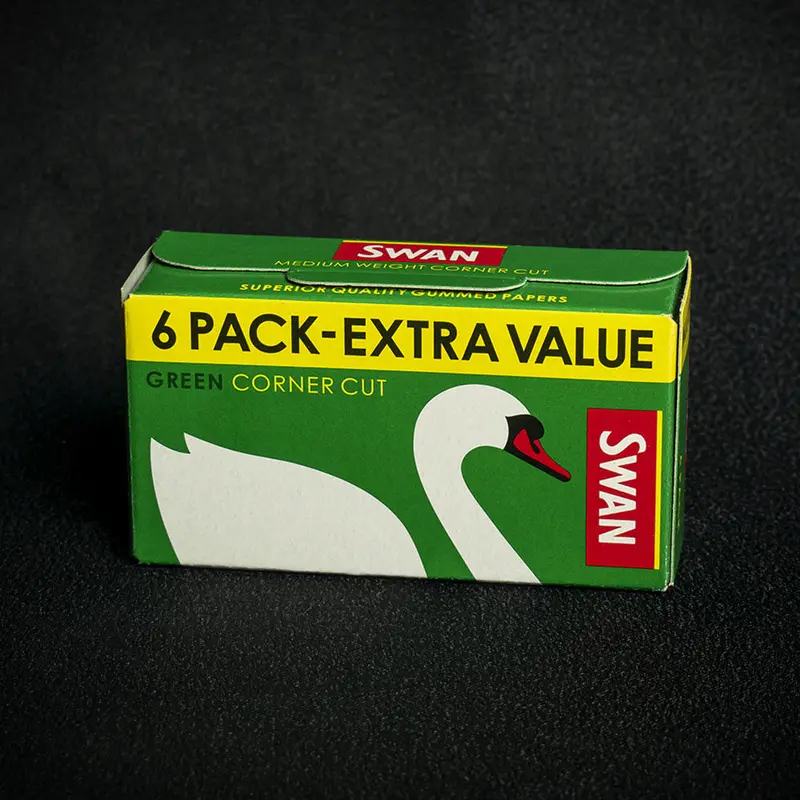 Swan Rolling Papers Regular Green - Multipack Of 6 1
