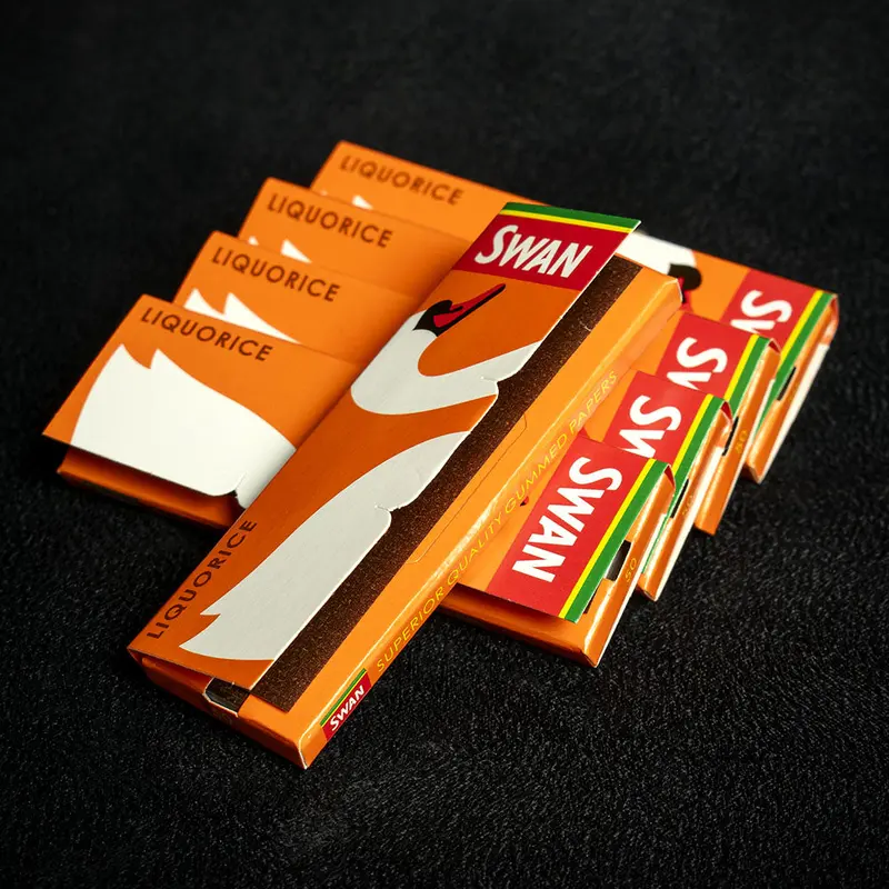 Swan Rolling Papers Regular Liquorice - 5 Packs 1