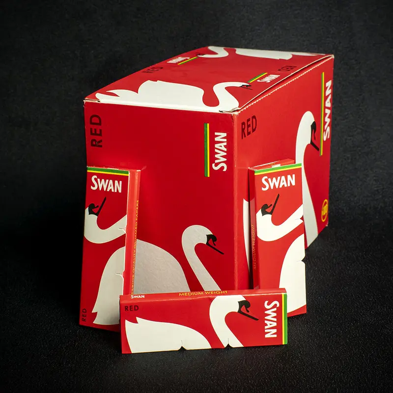 Swan Rolling Papers Regular Red - Box Of 100 1