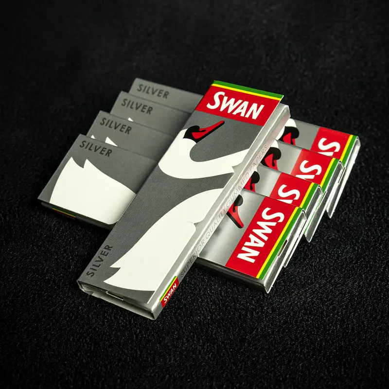Swan Rolling Papers Regular Silver - 5 Packs 1
